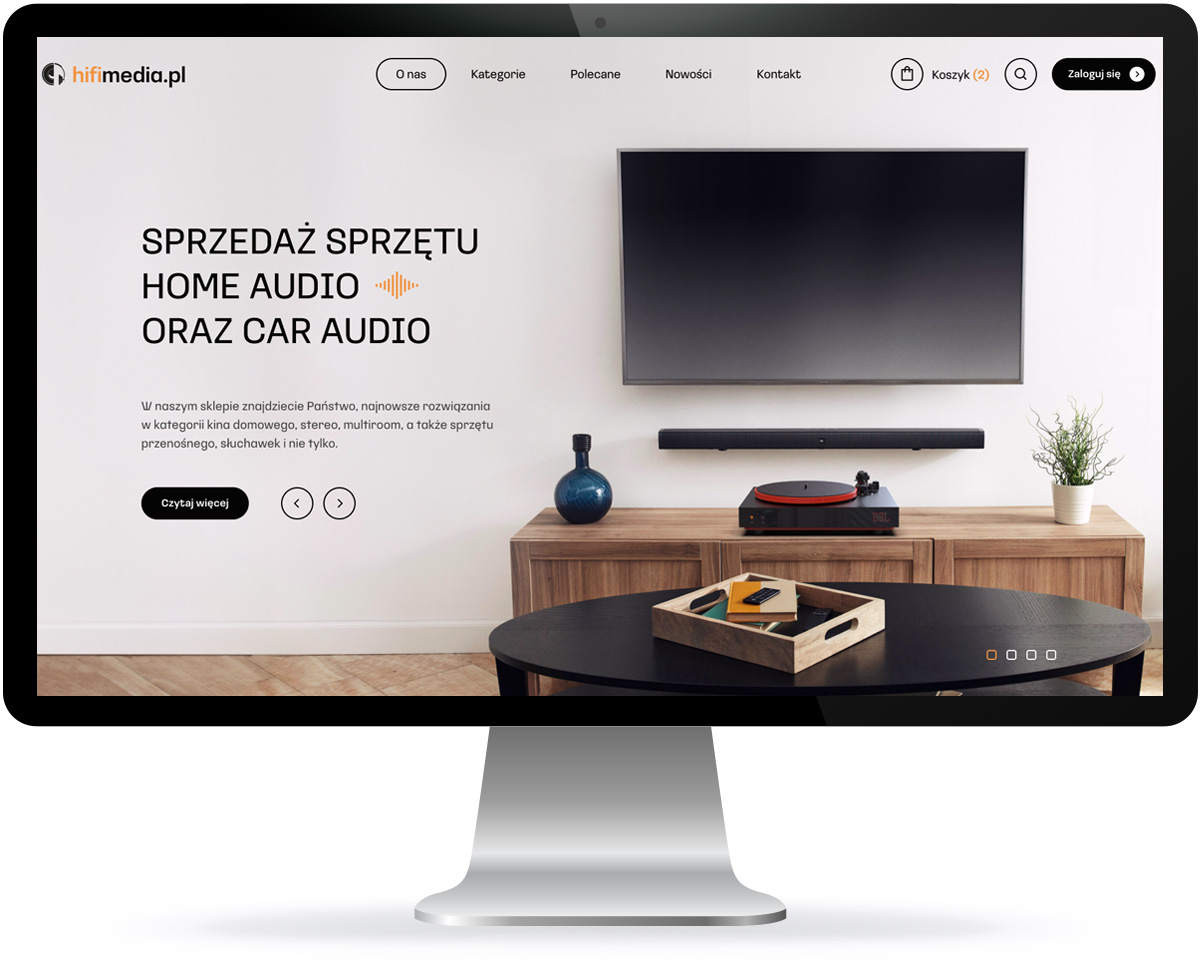 projekt strony Internetowej HIFI Media