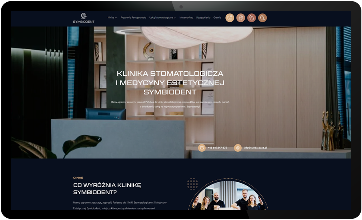 projekt strony Internetowej firmy Victor Sthil